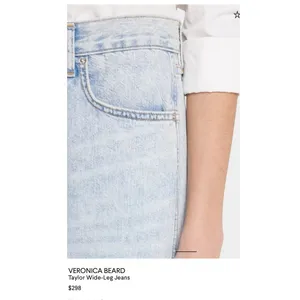 Veronica Beard Taylor Relaxed Wide Leg Pale Stone Jeans High Rise Raw Hem Sz 29 thumbnail 14