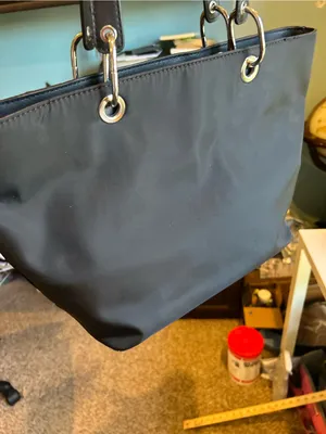 Guess retro dark academia y2k nylon shoulder bag carryall tote fairy grunge emo thumbnail 7