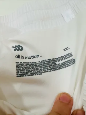 all in motion White Active Shorts with Logo thumbnail 4