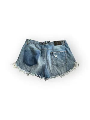 One Teaspoon Distressed Denim Women's Shorts - Blue thumbnail 8