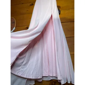NWT Lulus Magical Magnetism Light Pink Off-the-Shoulder Maxi Dress Gala Size L thumbnail 4