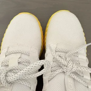 Adidas Sneaker Kaptir Flow 6 White Yellow Orange Gradient Chunky Mesh Athletic thumbnail 7