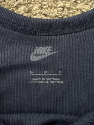 Women’s Nike Sportswear Chill Knit Tight Mini-Rib Tank Dress Midnight Navy Sz M thumbnail 6