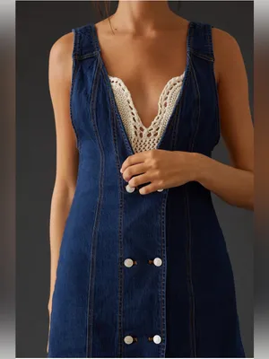 Pilcro Denim Vest Midi Dress thumbnail 2
