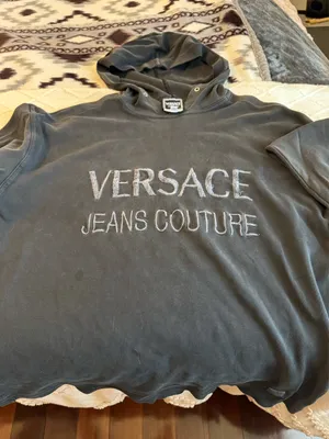 Versace Distressed Hoodie Sweatshirt thumbnail 9