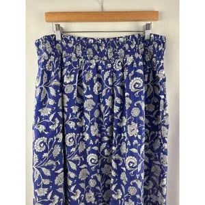Women’s Destination 365 Large Royal Blue Paisley Maxi Skirt thumbnail 2