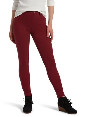 Hue Curvy High Waist Ultra Soft Maroon Leggings Women’s Small thumbnail 1