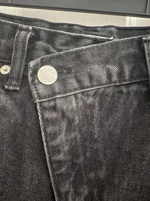 Forever 21 Jean Shorts Black Distressed thumbnail 3