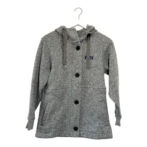 Patagonia Gray Hooded Button Front Better Sweater Fleece Jacket Sweater Size XS thumbnail 8