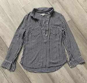 Merona Plaid 1/2 Button Up thumbnail 1