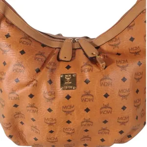MCM Aren Hobo in Visetos Coated Canvas - Cognac thumbnail 3