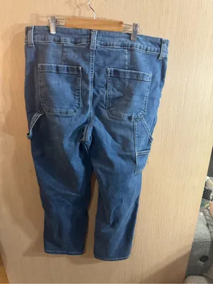 Women’s Edgely Medium Wash Straight-Leg Cargo Ankle Jeans Size 16W thumbnail 5