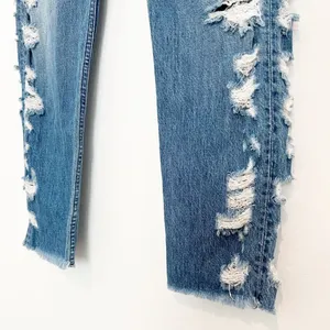 3x1 Higher Ground Jeans Size 25 Blue Denim Button Fly‎ Distressed Alternative thumbnail 4