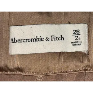 Abercrombie & Fitch Brown High Waisted Pockets Trousers Dress Pants Size 26 2 S thumbnail 3