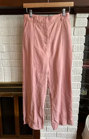 Dusty Rose Pink Pleated Trousers Dress Pants Size 8 thumbnail 1
