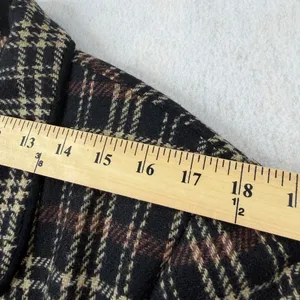 David N. Blazer Vintage Wool Plaid‎ Suede Trim Jacket Brown Black 10 Academia thumbnail 10