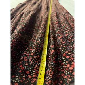 PrettyGarden Floral Maxi Dress Womens Large Smocked Waist Tiered Flutter Sleeve thumbnail 5