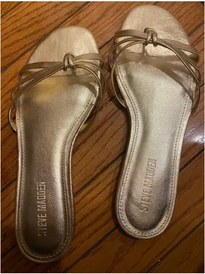Steve Madden Metallic Gold Sandals thumbnail 4