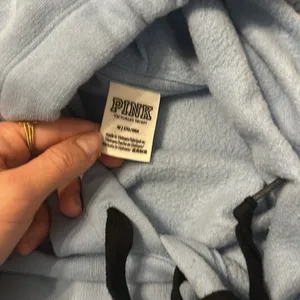 PINK blue hoodie thumbnail 2