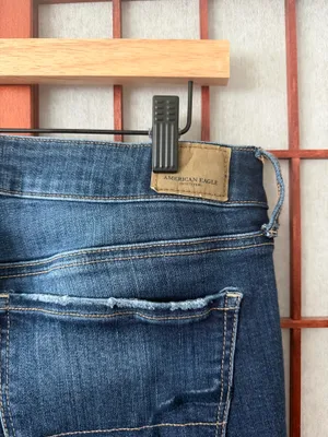 American Eagle Jeans Skinny Stretch straight leg size 12 short thumbnail 3