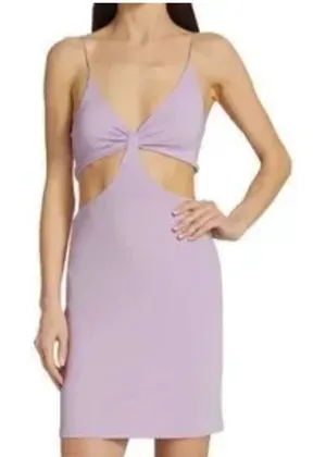 Alice + Olivia Havannah Purple Cut Out Dress mini size 4 thumbnail 1