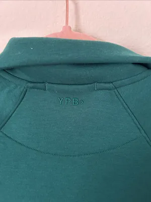 Abercrombie YPB NeoKNIT softstream quarter zip Emerald green S oversized thumbnail 10