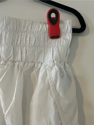 Free People Movement White High Rise Athletic Short Large Stretchy Loungewear thumbnail 2