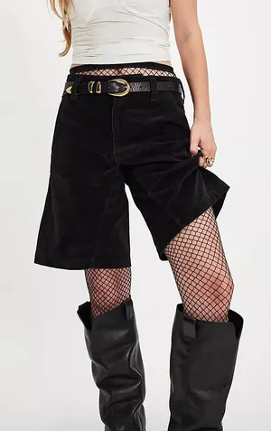 Free People Metallic Tights - Black thumbnail 1