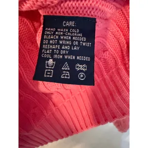 Ralph Lauren Sport Cable Knit Sweater Womens XL Pink Cotton Crew Neck Pullover thumbnail 4