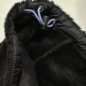 The North Face Black/Lavender Purple Plush Fleece Fuzzy Zip Up Jacket thumbnail 11