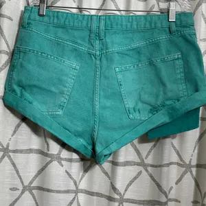 Wild Fable Highest Rise Cheeky Aqua Jean Shorts thumbnail 5
