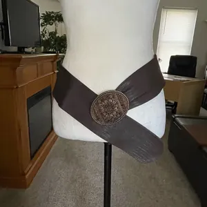 Chico’s Vintage Bead And Wood Buckle Waist Belt 40” thumbnail 2