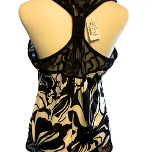 dots Ladies Blouse w/Racer Style Lace Back. thumbnail 2