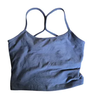 Beyond Yoga Blue Slim Racerback Cropped Tank Size: S thumbnail 1