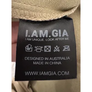 I.AM.GIA Faux Leather Tie-Up Flare Pants in the tan Size Large thumbnail 8