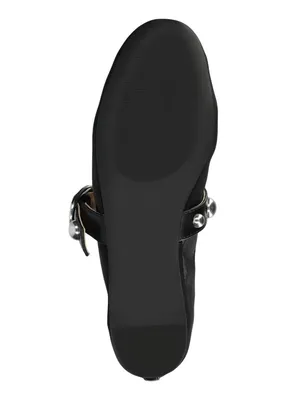 NWT Journee Collection Womens Naveah Mesh Studded Flats NAVEAH Black 8.5M thumbnail 5