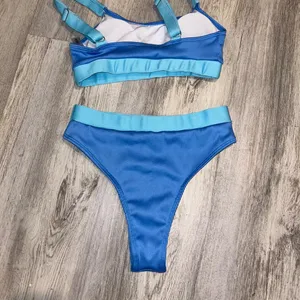 SHEIN High Waisted Cheeky Two Piece Women's Swimsuit Size S thumbnail 4