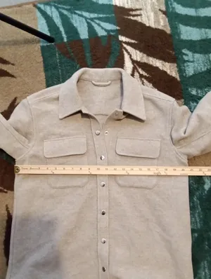 & Other Stories Over Size Shirt Shacket Wool Blend Oatmeal Gorpcore Casual Chic thumbnail 9