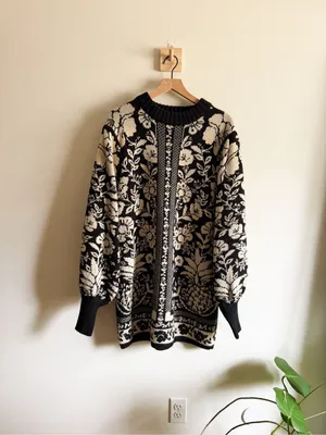 Farm Rio Pineapple Garden Mini Knit Dress Size XL thumbnail 3
