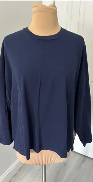 Tkees Core Long Sleeve Tee Navy thumbnail 1