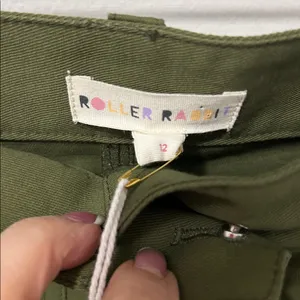 Roller Rabbit Loa Linen Blend Straight  Leg Pants Olive thumbnail 10
