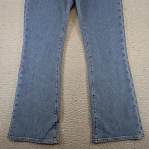 Denim Forum Aritzia Joni High Rise Flare Jeans Blue Medium Wash 28 DW1663 thumbnail 7