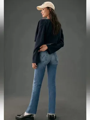 Mother The Tomcat Ankle Fray Jeans in From Out of Town thumbnail 3