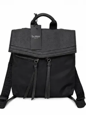 Botkier New York Black Nylon & Faux Leather Mini Backpack NWT thumbnail 1