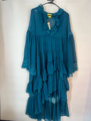 Anthropology Tiers of ruffles layer feminine silhouette NWT sold out online $168 thumbnail 6
