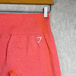 Gymshark Vital Seamless High Waisted Leggings Coral Orange Marl‎ Womens Medium thumbnail 2