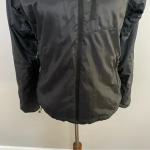 Marmot Jacket Full Zip Wind Rain Fleece Lined Lightweight Packable Pockets Black thumbnail 4
