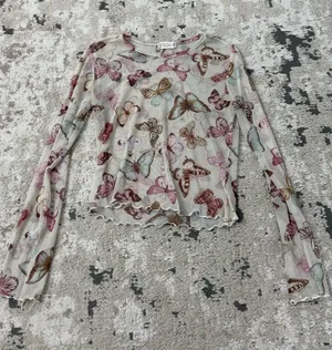 Altar’d State Mesh Butterfly Top Size Small thumbnail 1