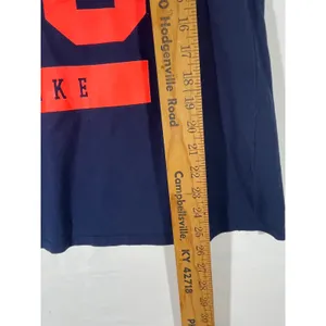 Nike 00 Star Graphic Athletic Cut Cotton T-Shirt Women‎ XL Navy Orange Workout thumbnail 3