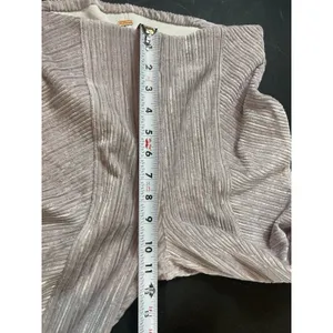 Free People Raindrops Lavender Ribbed Flare Velvet Pants Metallic Festival NWT S thumbnail 15